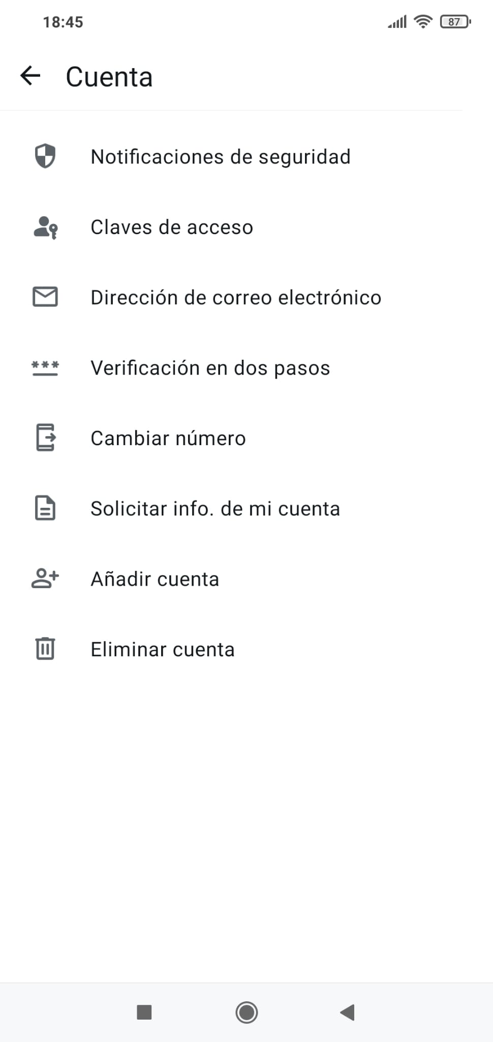 Privacidad de Whatsapp